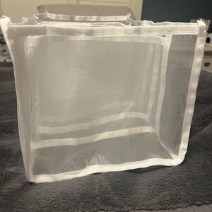 Deep White Mesh Storage Organizer